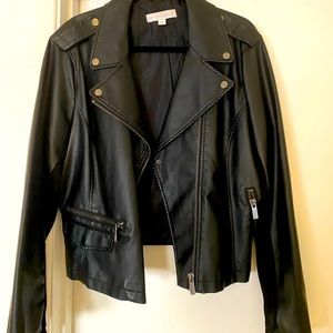 NY&Co Black Moto Jacket XL